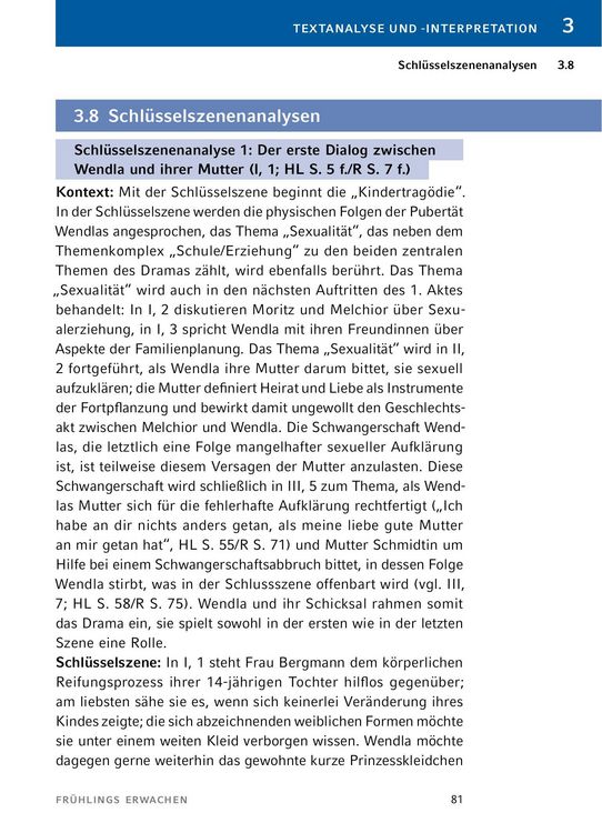 Produktbild: Fr&uuml;hlings Erwachen von Frank Wedekind - Textanalyse und Interpretation