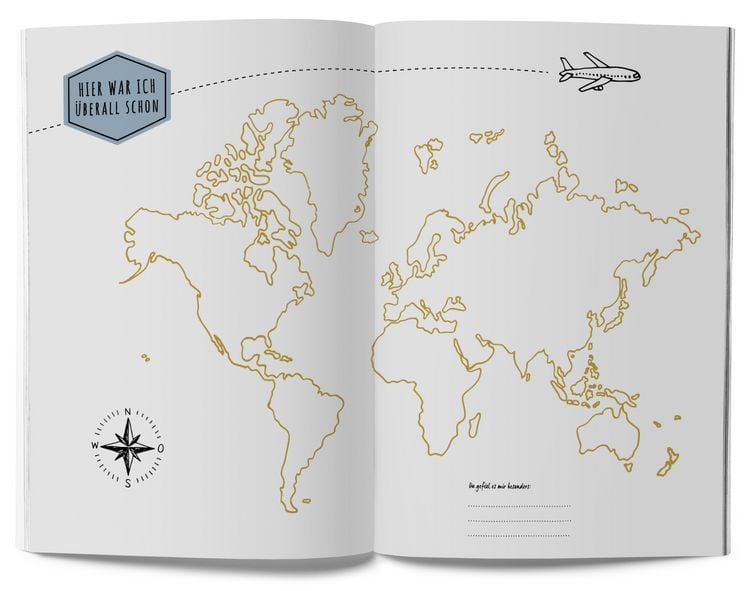 Produktbild: GuideMe Reisetagebuch Travel Memories &bdquo;Meine Reisen&ldquo;