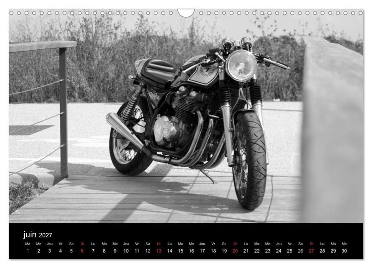 Produktbild: Une moto de caract&egrave;re (Calendrier mural 2027 DIN A3 vertical), CALVENDO calendrier mensuel