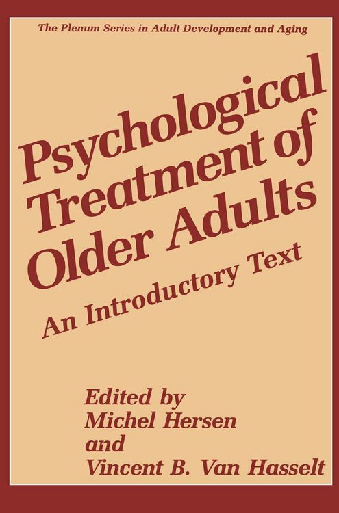 Produktbild: Psychological Treatment of Older Adults