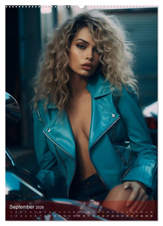 Produktbild: Bikes and Girls: Sexy M&auml;dels auf hei&szlig;en Mottorr&auml;dern (hochwertiger Premium Wandkalender 2026 DIN A2 hoch), Kunstdruck in Hochglanz