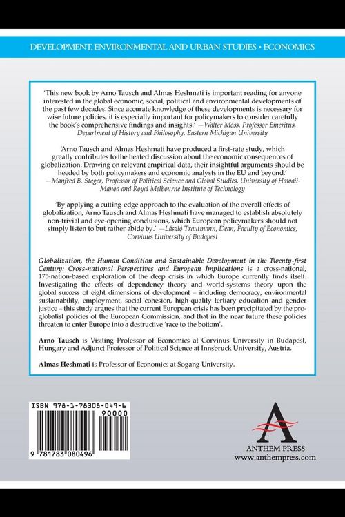 Produktbild: Globalization, the Human Condition and Sustainable Development in the Twenty-first Century