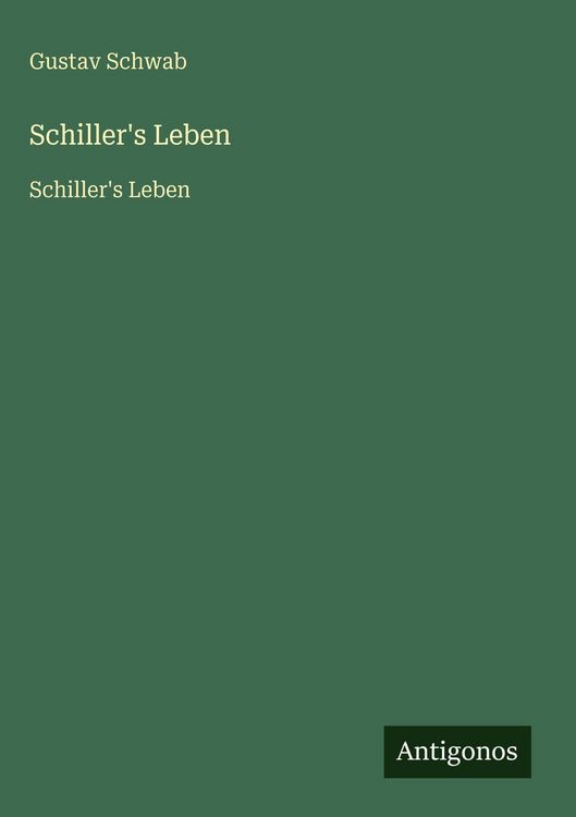 Produktbild: Schiller's Leben