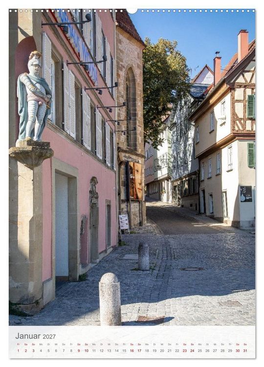 Produktbild: Schw&auml;bisch Hall am Kocher (hochwertiger Premium Wandkalender 2027 DIN A2 hoch), Kunstdruck in Hochglanz