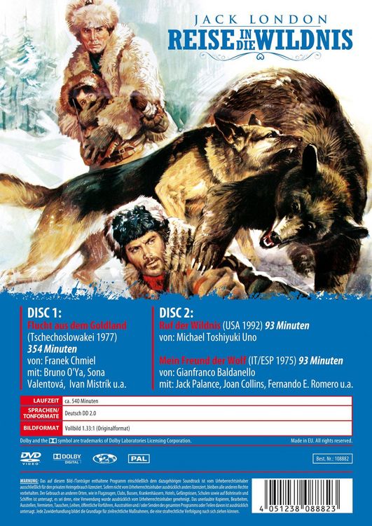 Produktbild: Jack London - Reise in die Wildnis [2 DVDs]