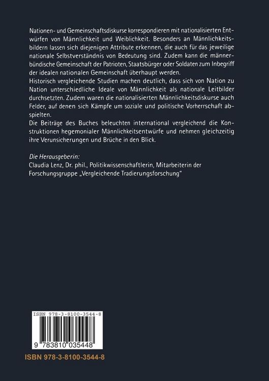 Produktbild: M&auml;nnlichkeiten &mdash; Gemeinschaften &mdash; Nationen