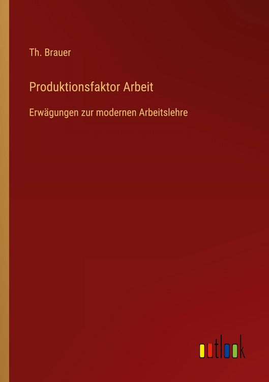Produktbild: Produktionsfaktor Arbeit