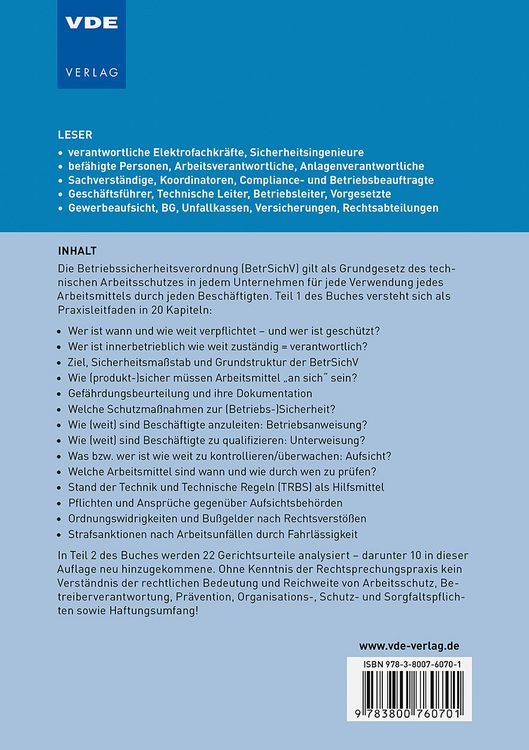 Produktbild: Praxisleitfaden Betriebssicherheitsverordnung