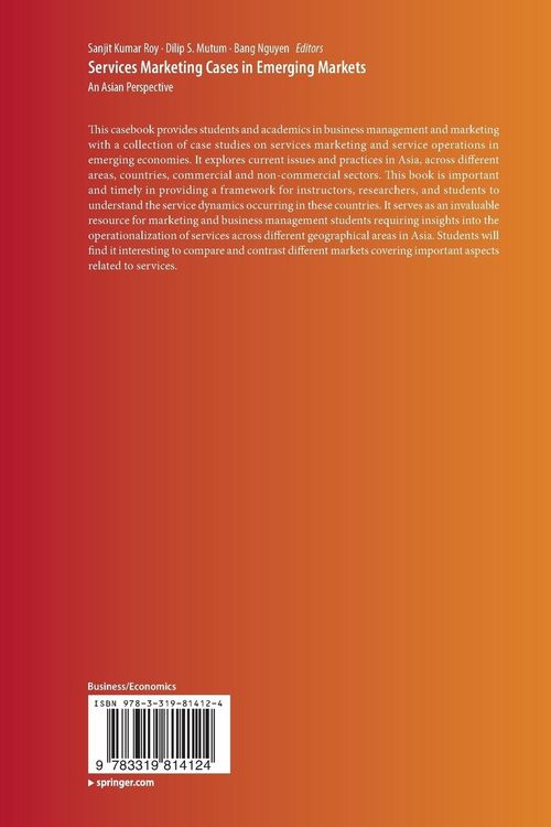 Produktbild: Services Marketing Cases in Emerging Markets