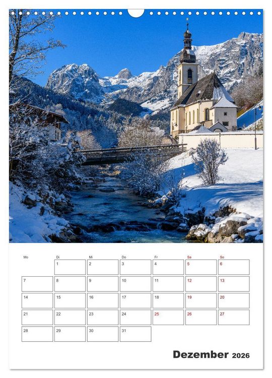 Produktbild: Vier Jahreszeiten im Berchtesgadener Land (Wandkalender 2026 DIN A3 hoch), CALVENDO Monatskalender