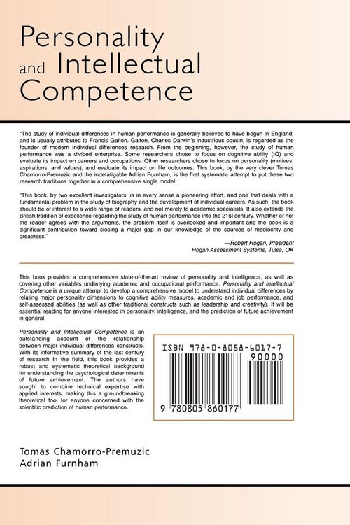 Produktbild: Personality and Intellectual Competence