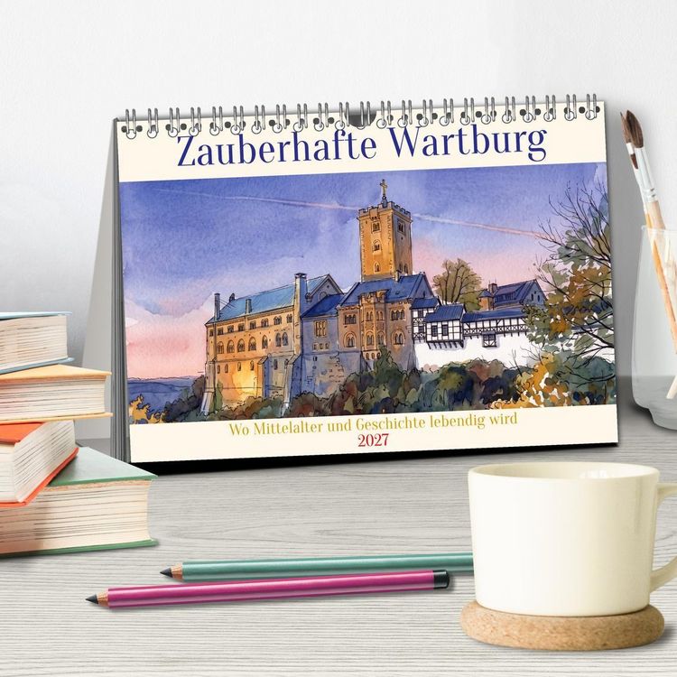 Produktbild: Zauberhafte Wartburg (Tischkalender 2027 DIN A5 quer), CALVENDO Monatskalender