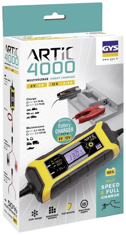 Produktbild: GYS Artic 4000 029583 Automatikladeger&auml;t 6 V, 12V 4A