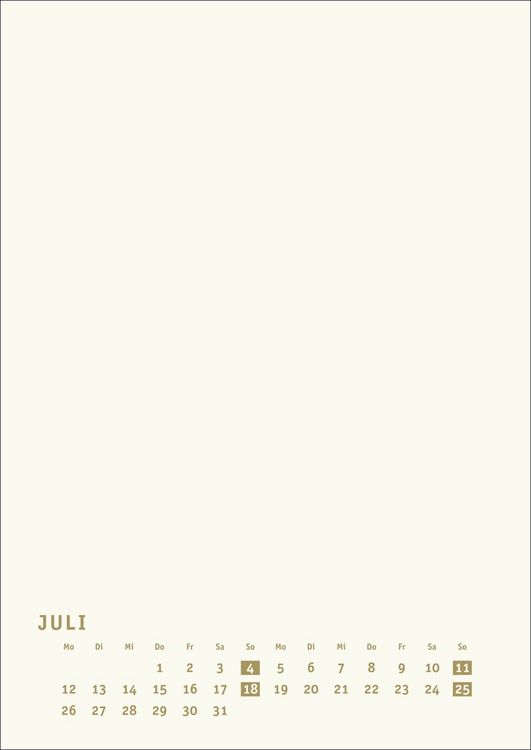 Produktbild: Premium-Bastelkalender gold A4 2027