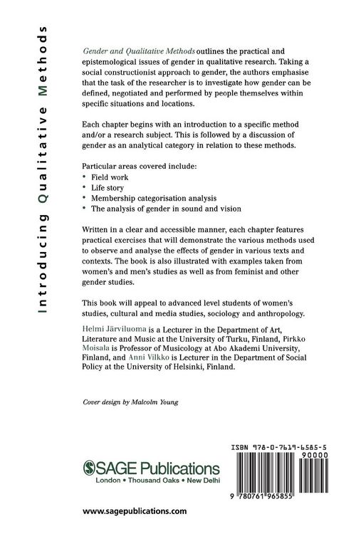 Produktbild: Gender and Qualitative Methods