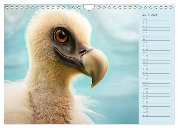 Produktbild: S&uuml;sse Tierwelt / CH-Version / Geburtstagskalender (Wandkalender 2026 DIN A4 quer), CALVENDO Monatskalender