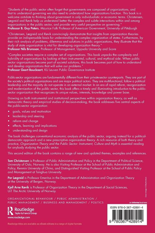 Produktbild: Organization Theory and the Public Sector