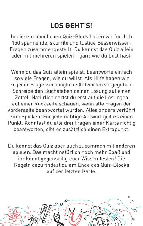 Produktbild: Das Quiz f&uuml;r Besserwisser I ab 10 Jahren