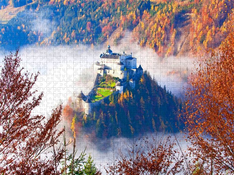 Produktbild: CALVENDO Puzzle Ein Motiv aus dem Kalender Die Festung Hohenwerfen | 1000 Teile Lege-Gr&ouml;&szlig;e 64x48cm Foto-Puzzle f&uuml;r gl&uuml;ckliche Stunden