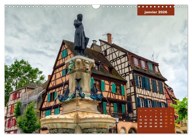 Produktbild: Colmar en Couleurs (Calendrier mural 2026 DIN A3 vertical), CALVENDO calendrier mensuel