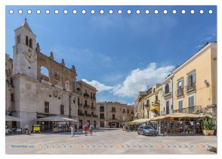Produktbild: Altstadt Bari Vecchia (Tischkalender 2026 DIN A5 quer), CALVENDO Monatskalender