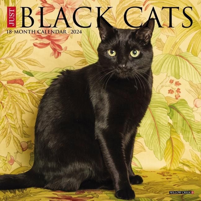 Produktbild: Willow Creek Press: Just Black Cats 2024 7 X 7 Mini Wall Cal