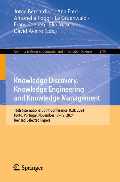 Produktbild: Knowledge Discovery, Knowledge Engineering and Knowledge Management