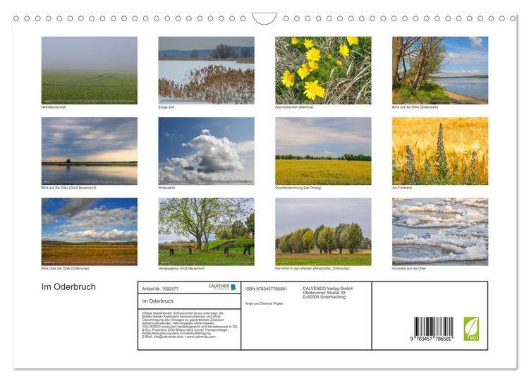 Produktbild: Im Oderbruch (Wandkalender 2026 DIN A3 quer), CALVENDO Monatskalender