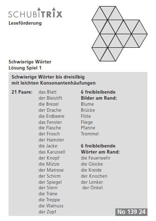 Produktbild: SCHUBITRIX Lesef&ouml;rderung