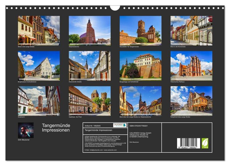 Produktbild: Tangerm&uuml;nde Impressionen (Wandkalender 2026 DIN A3 quer), CALVENDO Monatskalender