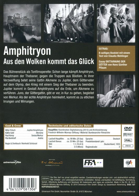 Produktbild: Amphytryon - Aus den Wolken kommt das Gl&uuml;ck - Deluxe Edition