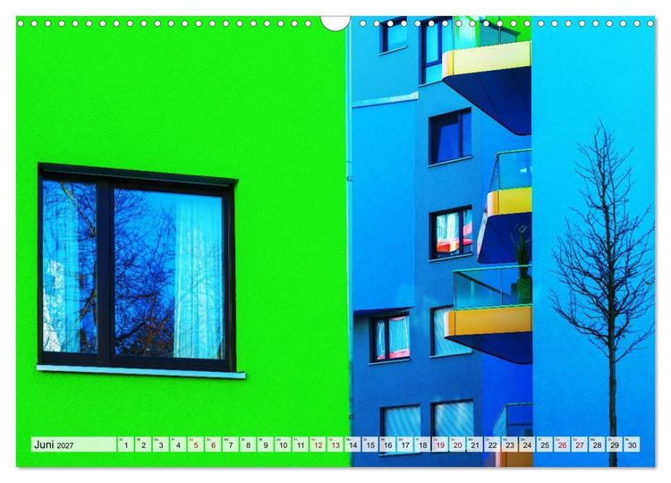 Produktbild: Architektur treibt's bunt (Wandkalender 2027 DIN A3 quer), CALVENDO Monatskalender