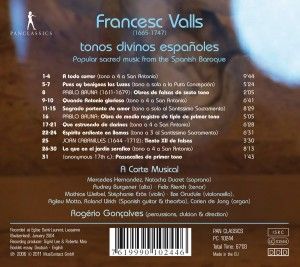 Produktbild: Francesc Valls: Tonos Divinos Espanoles