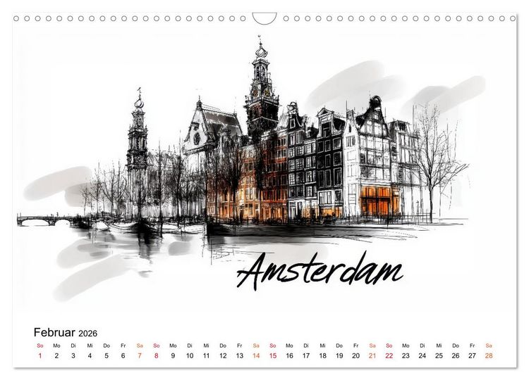 Produktbild: Europas St&auml;dte - ein Kalender f&uuml;r Entdecker (Wandkalender 2026 DIN A3 quer), CALVENDO Monatskalender