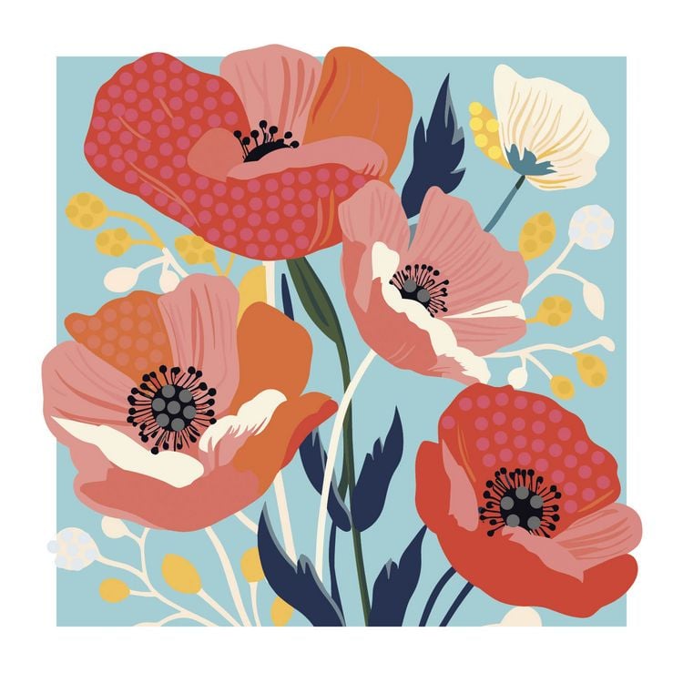 Produktbild: Floral Diamond Painting &ndash; DIY-Set f&uuml;r deine kreative Auszeit