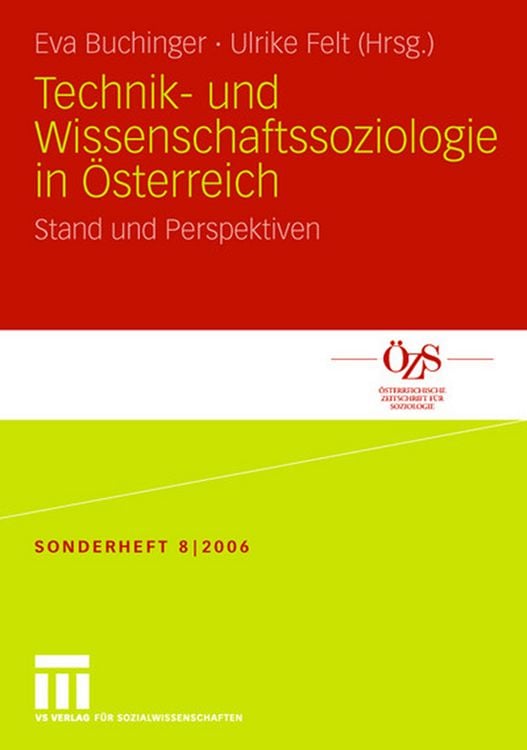 Produktbild: Technik- und Wissenschaftssoziologie in Österreich