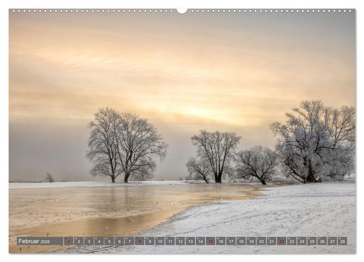 Produktbild: Naturlandschaft Elbe - Im Wechsel der Jahreszeiten (hochwertiger Premium Wandkalender 2026 DIN A2 quer), Kunstdruck in Hochglanz