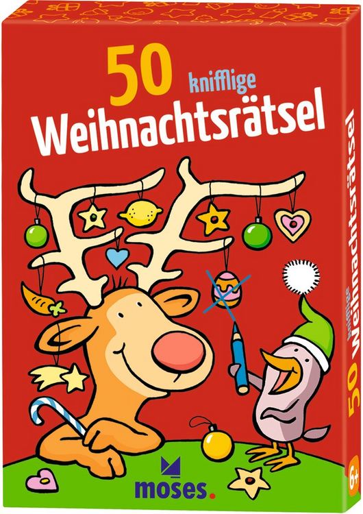 Produktbild: 50 knifflige Weihnachtsr&auml;tsel