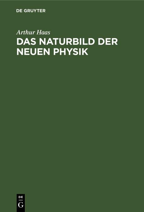 Produktbild: Das Naturbild der neuen Physik