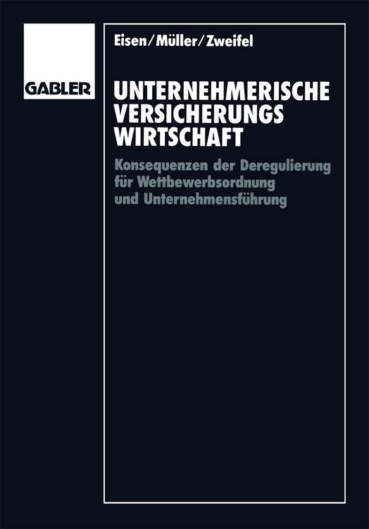Produktbild: Unternehmerische Versicherungswirtschaft