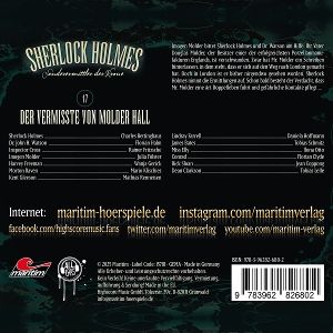Produktbild: Sherlock Holmes - Sonderermittler der Krone - Der Vermisste von Molder Hall,1 Audio-CD