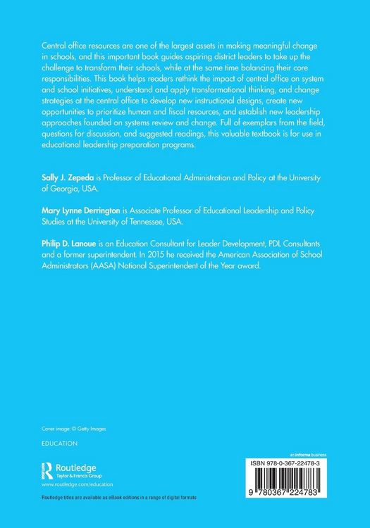 Produktbild: Developing the Organizational Culture of the Central Office