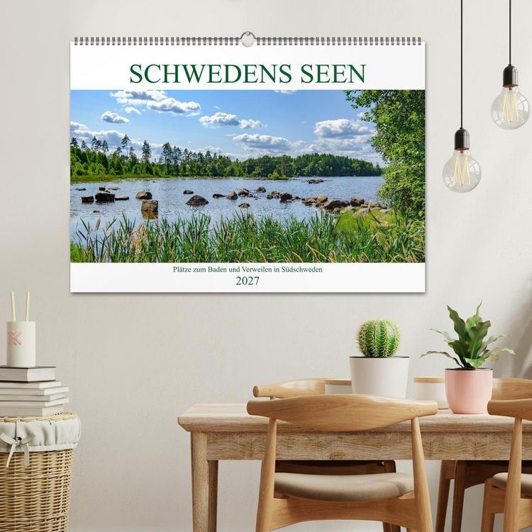 Produktbild: Schwedens Seen (Wandkalender 2027 DIN A2 quer), CALVENDO Monatskalender