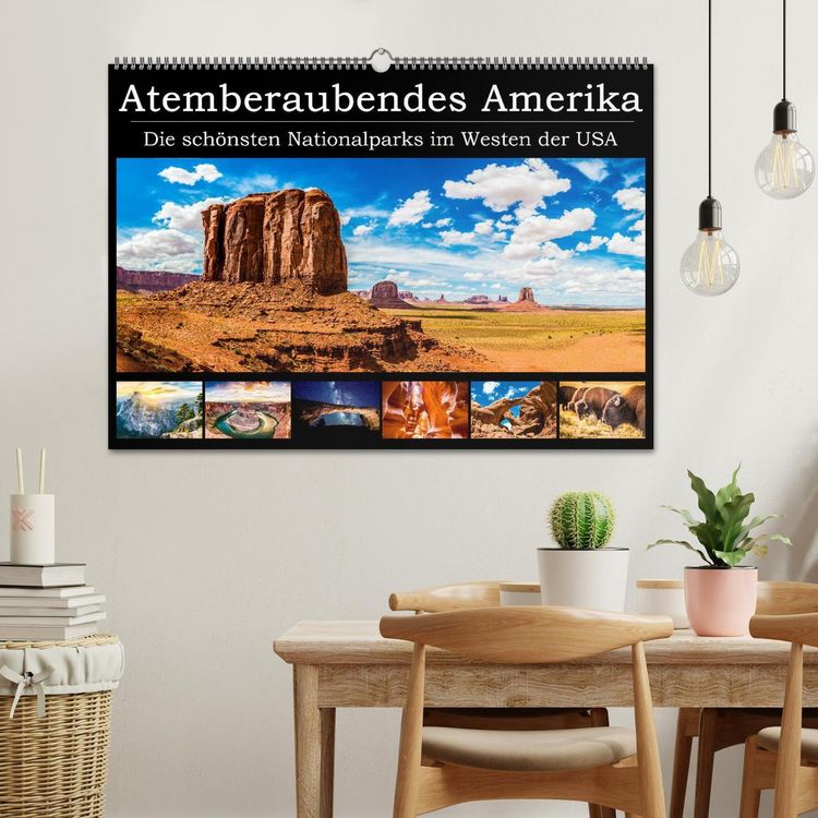 Produktbild: Atemberaubendes Amerika - Die sch&ouml;nsten Nationalparks im Westen der USA (Wandkalender 2026 DIN A2 quer), CALVENDO Monatskalender