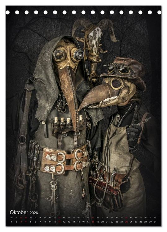 Produktbild: Steampunk Artwork (Tischkalender 2026 DIN A5 hoch), CALVENDO Monatskalender
