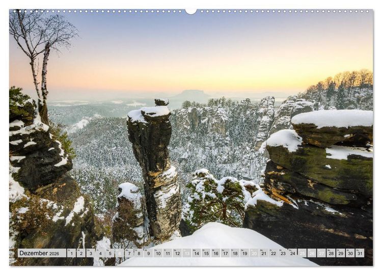 Produktbild: Wundersch&ouml;ne S&auml;chsische Schweiz (Wandkalender 2026 DIN A2 quer), CALVENDO Monatskalender