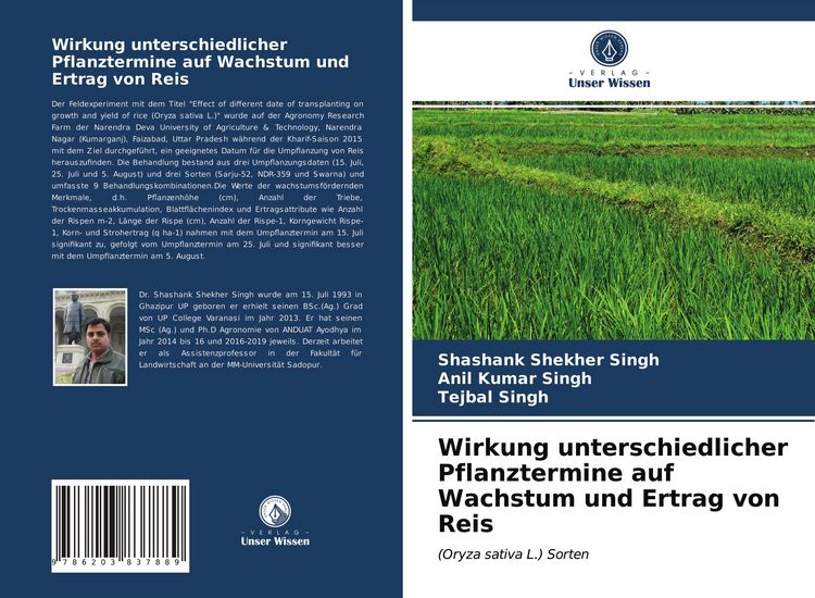 Produktbild: Wirkung unterschiedlicher Pflanztermine auf Wachstum und Ertrag von Reis