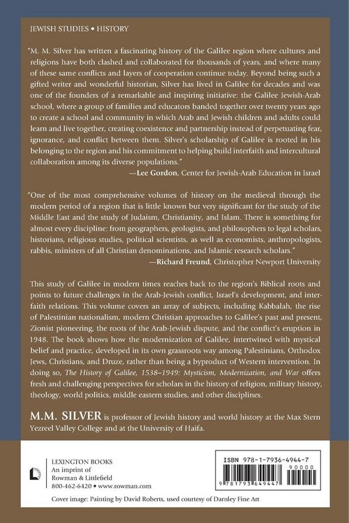 Produktbild: History of Galilee, 1538-1949