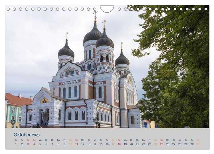 Produktbild: Charmante Baltische St&auml;dte entlang der Ostsee (Wandkalender 2026 DIN A4 quer), CALVENDO Monatskalender