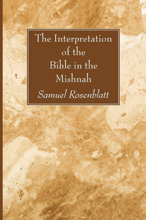 Produktbild: The Interpretation of the Bible in the Mishnah